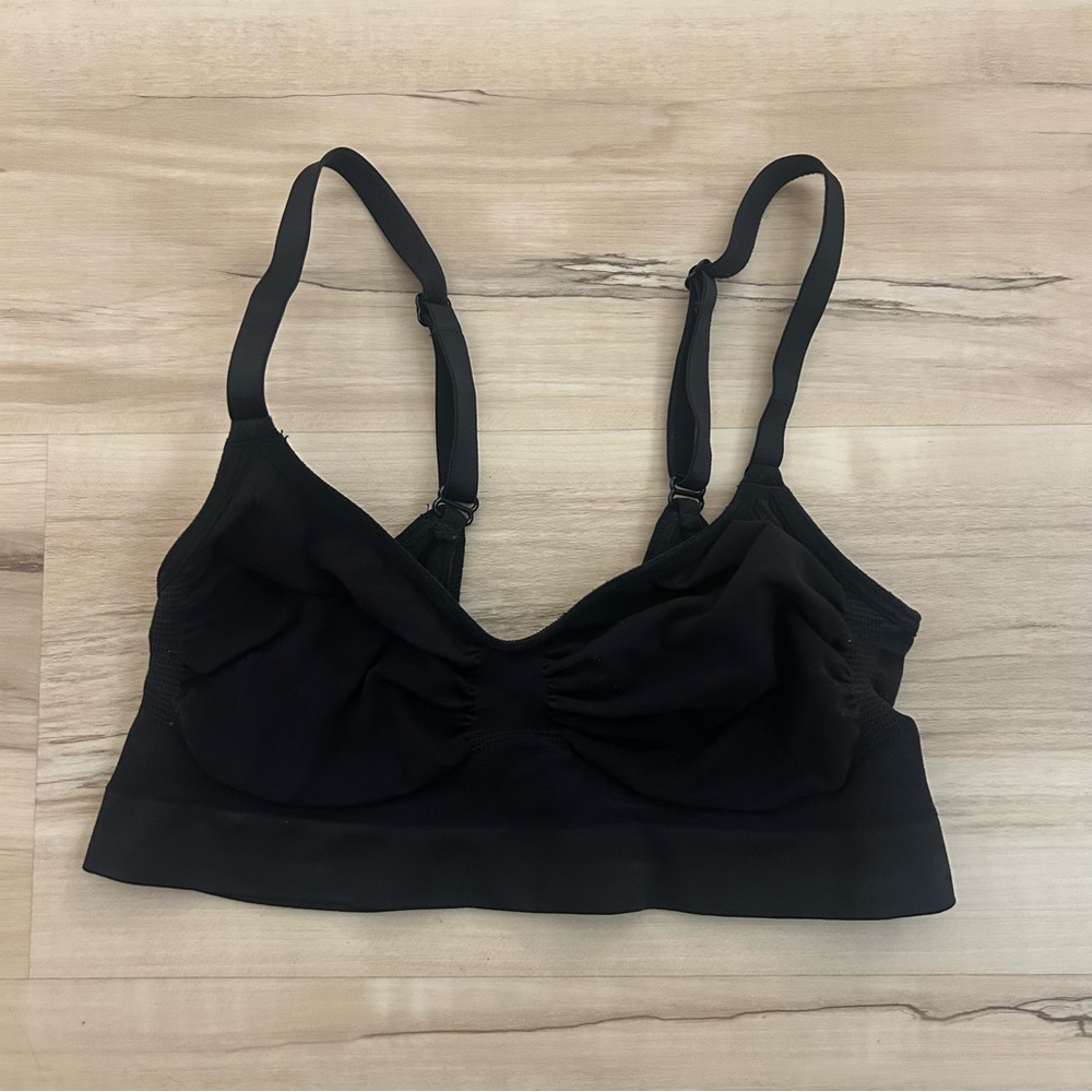 Skims Seamless Sculpt Black Bralette Size Onyx M/L *READ DESC*
